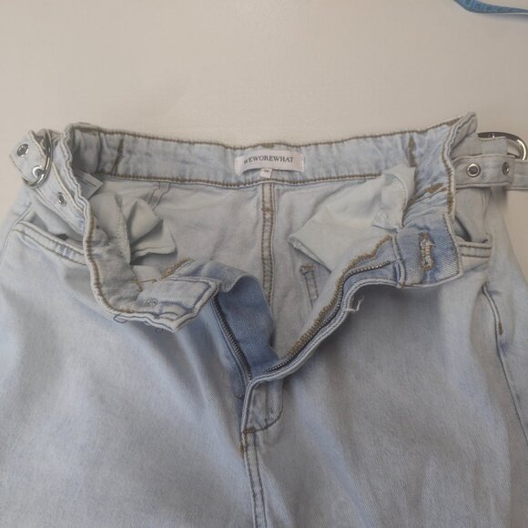 We Wore What Size 26 Wide Legged Utility Jeans - Picture 10 of 15